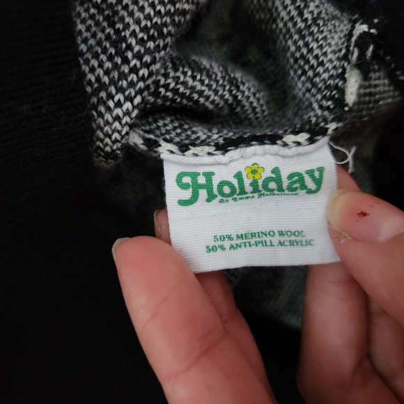 Holiday The Label Emma Mulholland Circle Check Knit Sweater Pants Set - Picture 4 of 11